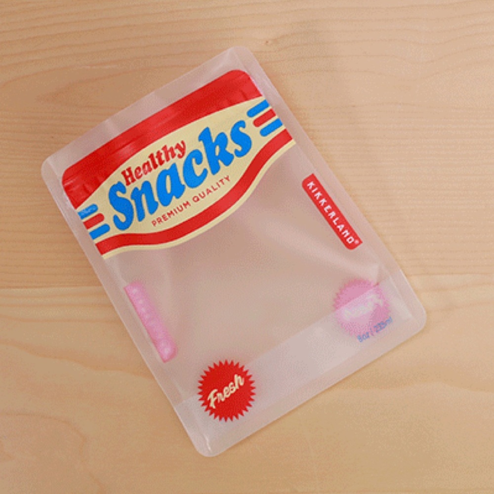 Kikkerland Reusable Snack Zipper Bags